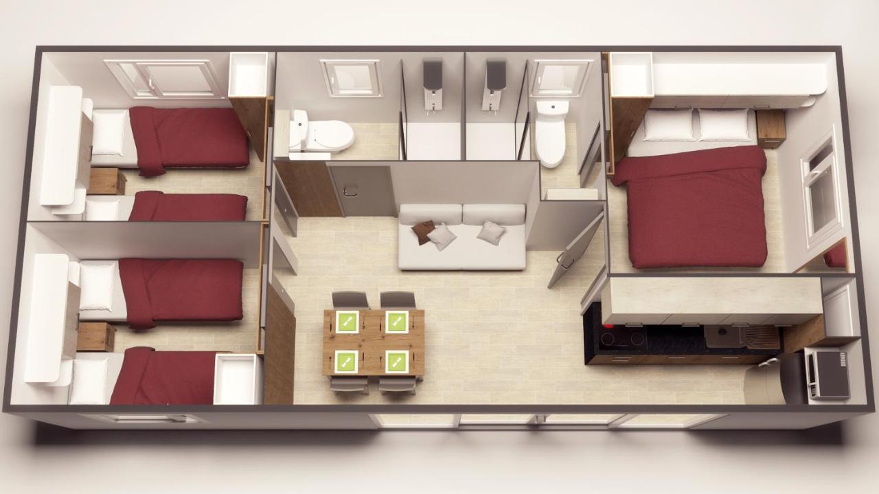 Mobile Homes Camping Santa Marina, Lanterna Tar-Vabriga Exterior foto A typical layout of a mobile home