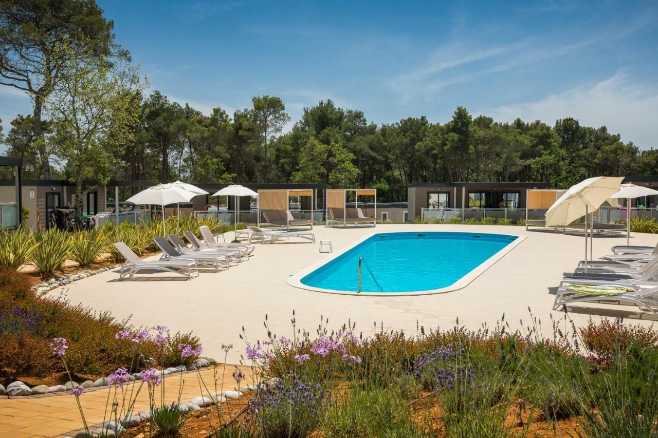 Mobile Homes Camping Santa Marina, Lanterna Tar-Vabriga Exterior foto The swimming pool at the campsite