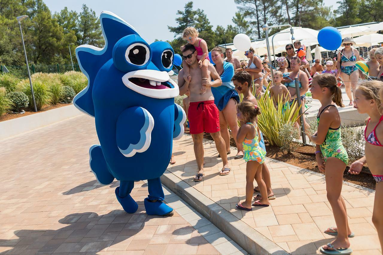 Mobile Homes Camping Santa Marina, Lanterna Tar-Vabriga Exterior foto The mascot of the park, "Blue"