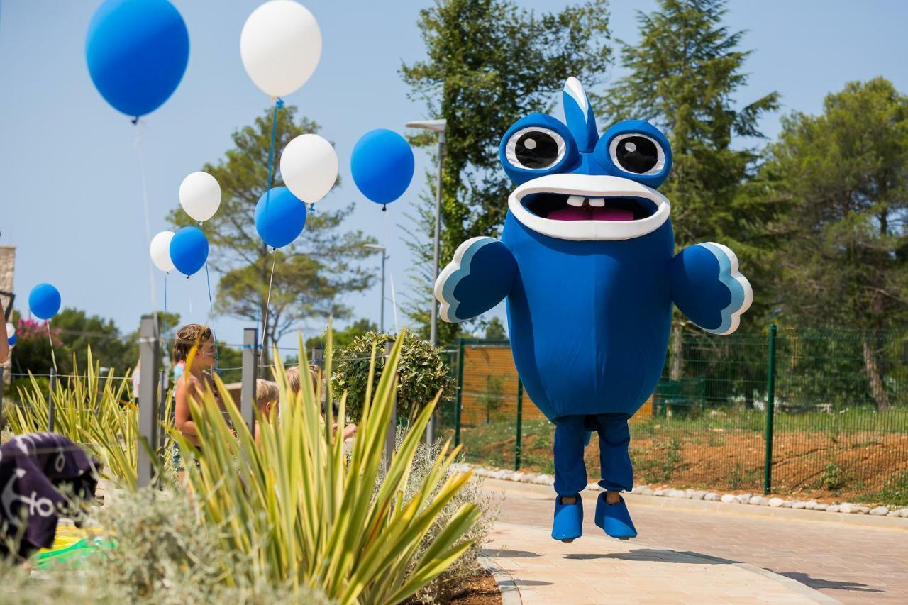 Mobile Homes Camping Santa Marina, Lanterna Tar-Vabriga Exterior foto The mascot of the park, "Blue"
